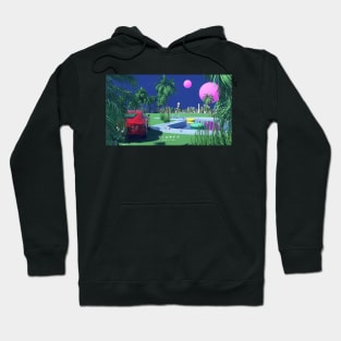 Poolside Pop Art Hoodie